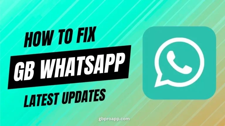 GB WhatsApp Fix Ban issues